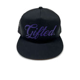 Gifted Trucker Hat- Black/Purple